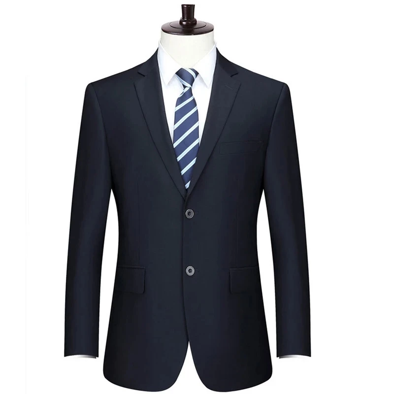 

Large size 7XL 8XL 9XL Men's black suit jacket 2021 Spring and Autumn New Business casual solid color men's suit