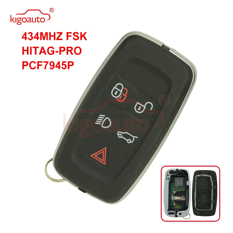 Автомобильная светодиодная смарт клавиша 434 МГц 5 кнопок для Landrover Range Rover Sport LR4 2010