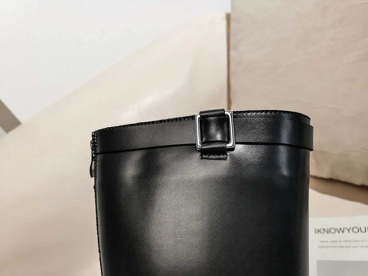 Г. Новая модная женская обувь сапоги для верховой езды на каблуке в стиле панк обувь на молнии рыцарские высокие сапоги женские непромокаемые сапоги большой размер 40
