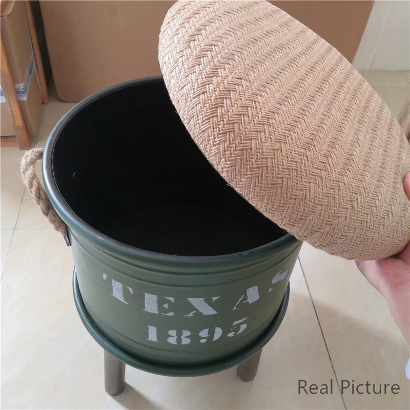 Табурет для ног железная подставка в стиле ретро индустриальная домашняя мебель