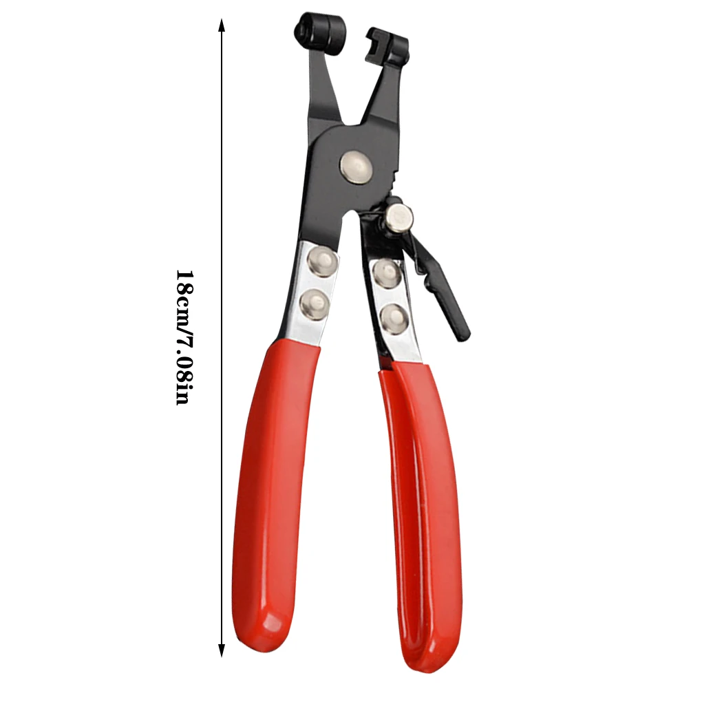 

Straight Plastic Coated Plier Car Tube Clamp Long Automotive Hose Clamp Pliers Straight Throat Tube Bundle Clamp Removal Tool