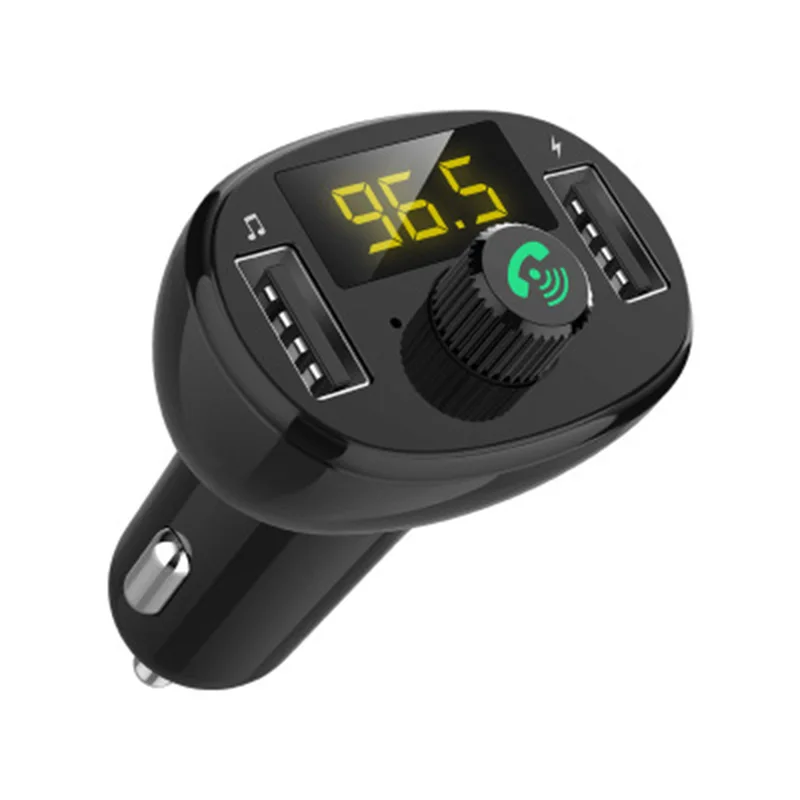 

Bluetooth-Совместимый Беспроводной автомобильный комплект громкой связи, ЖК-дисплей, FM-передатчик, автомобильное зарядное устройство с двумя ...