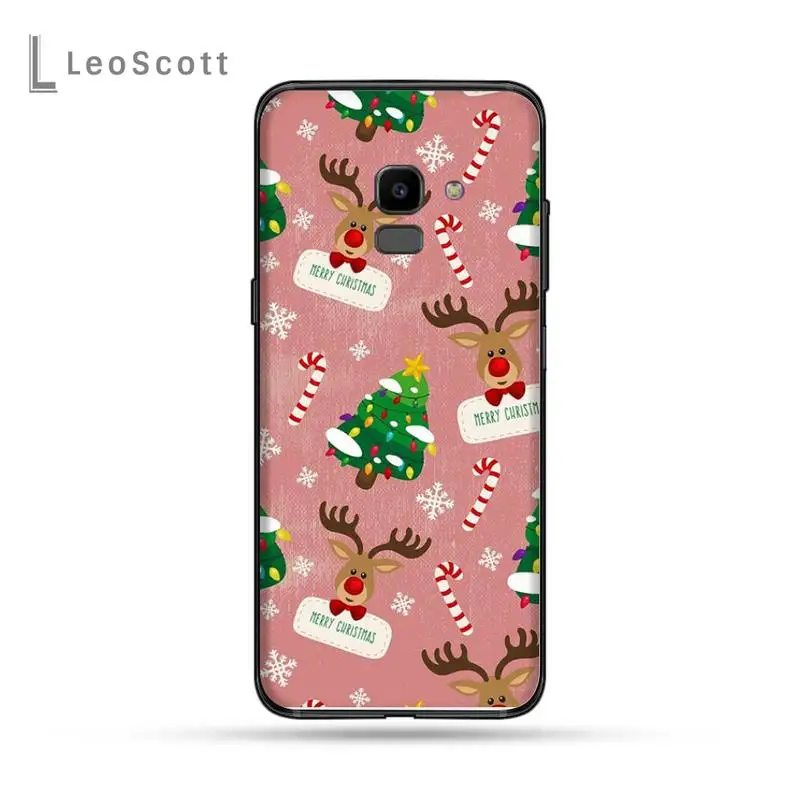

Christmas Cartoon Deer Phone Cases For Samsung Galaxy J2 J4 J5 J6 J7 J8 2016 2017 2018 Prime Pro plus Neo duo