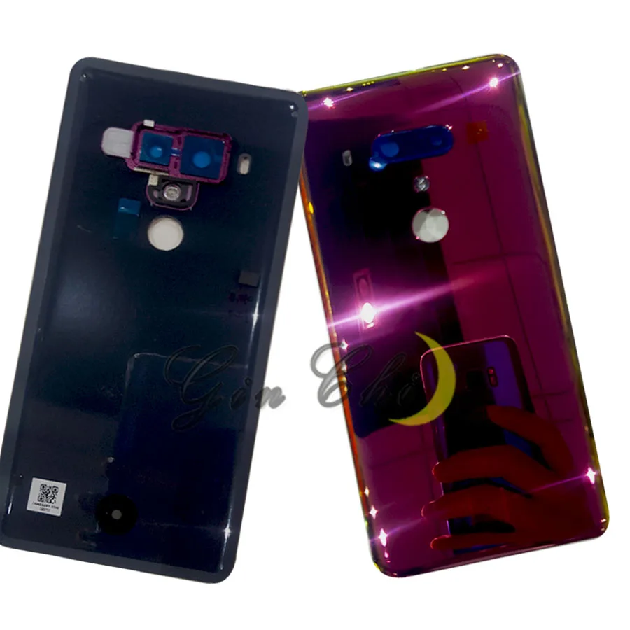 6," для htc U12 plus Крышка батарейного отсека дверь для htc U12+ задняя крышка батарейного отсека задняя крышка стеклянный корпус чехол Замена