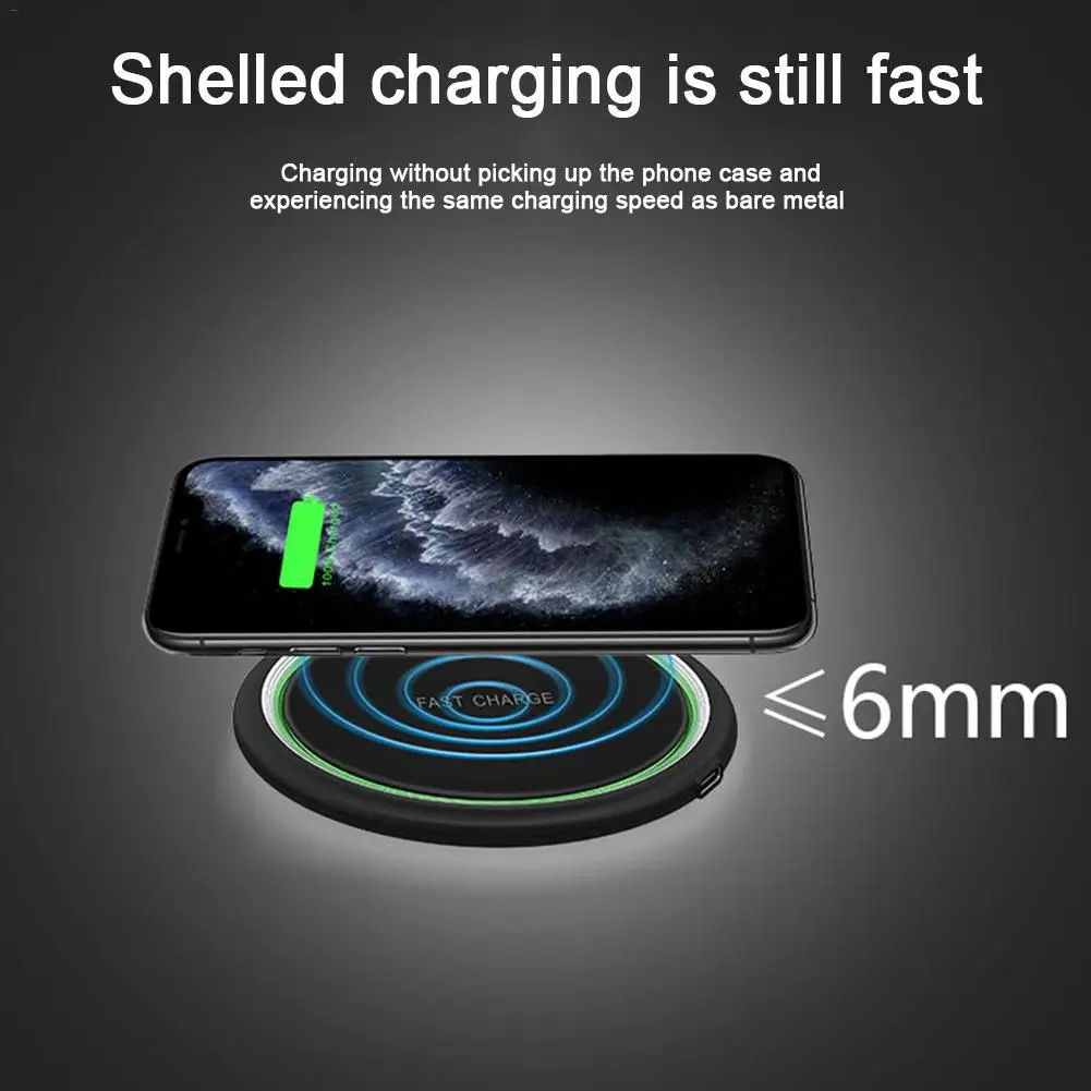Приемник беспроводного зарядного устройства Qi 15 Вт 10 7 5 для IPhone 11 Pro Xs Max X 8 Plus