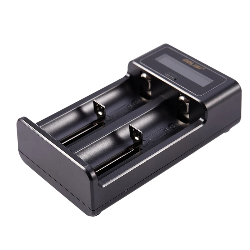 

Golisi I2 2.0A Mini Smart Battery Charger Quick Charge Lcd Display 18650 26650 20700 21700 Rechargeable Charger For Battery