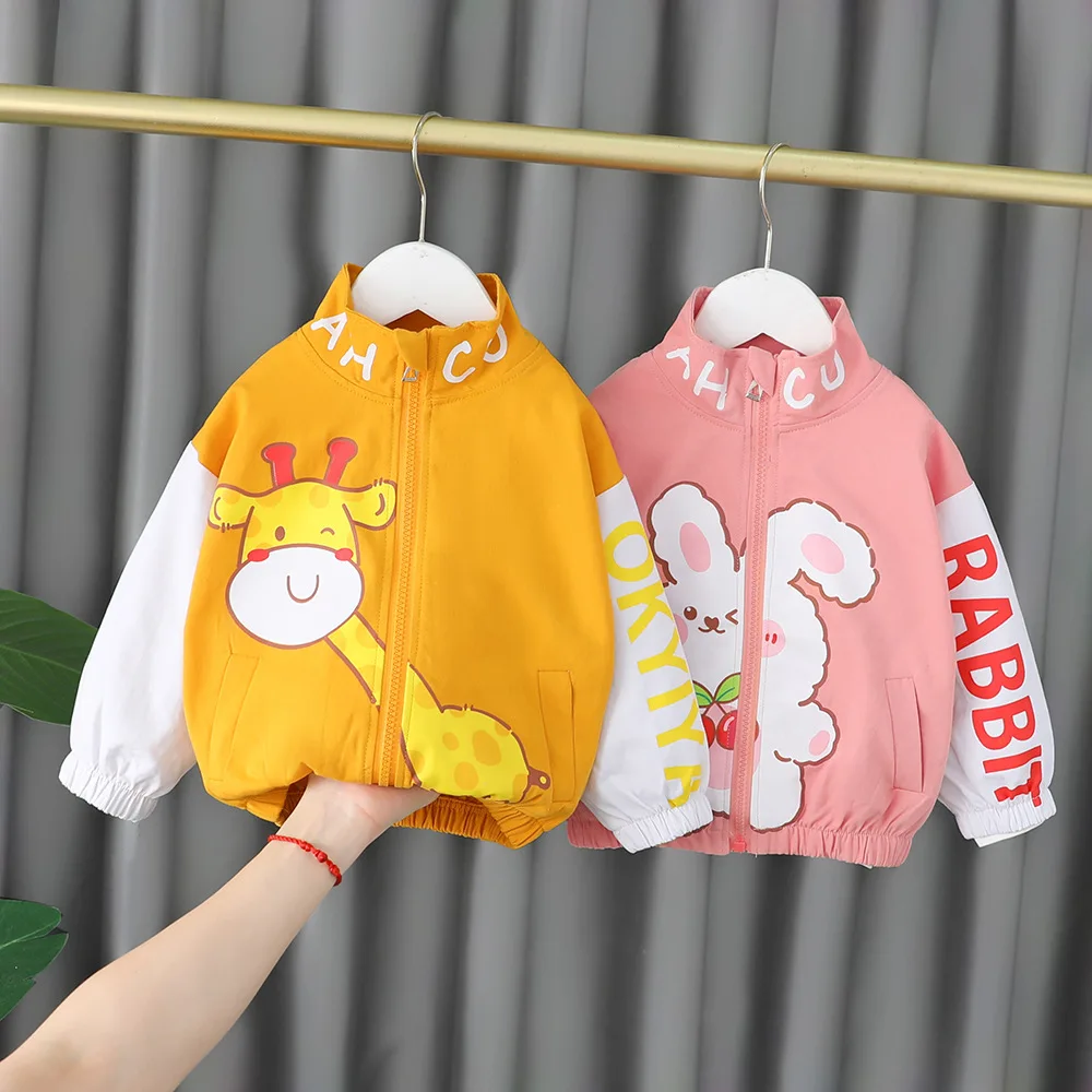 

2022 New Autumn Girls' Children's Clothes Little Girls' Coat Short Boys' Baby Long Sleeves