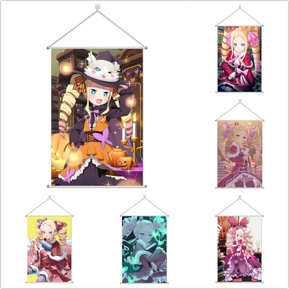 

Re Zero Beatrice Elsa Granhiert Alloy Scroll Cartoon Comic Scroll Hanging Wall Decor