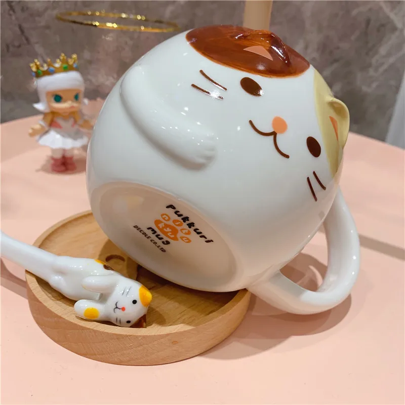 Ins милые 3d кружки для кошек керамические чашки кофейная кружка молочная чашка