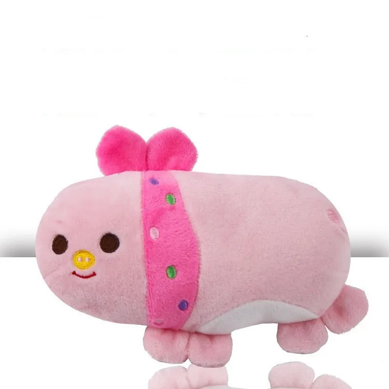 Милая собака Плюшевые писклявые игрушки мультяшная бегемотик Свинья медведь