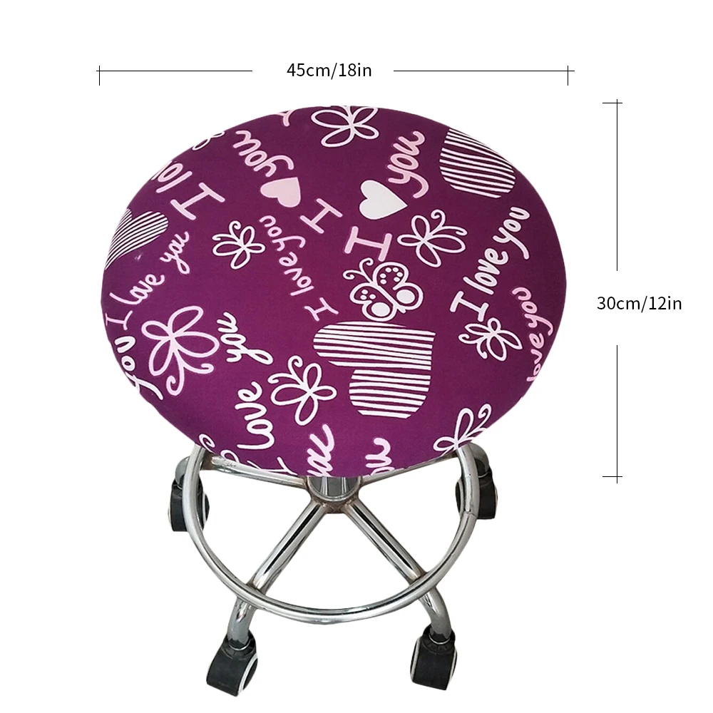 2019 круглый чехол для стула с цветочным принтом полиэстер эластичный кресла стул