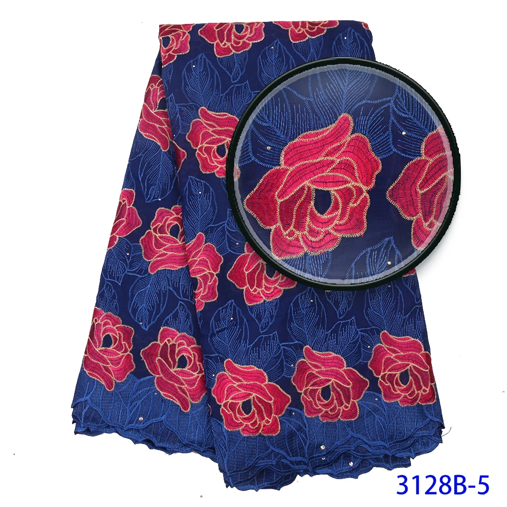 Вышивка африканская швейцарская вуаль кружевная ткань винный бордовый цвет 2020