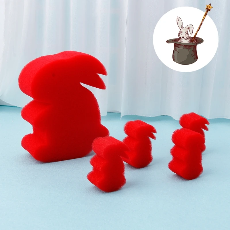 

5pcs Magic Sponge Rabbit Close-Up Magic Toy Kids Magic Tricks Props Magician