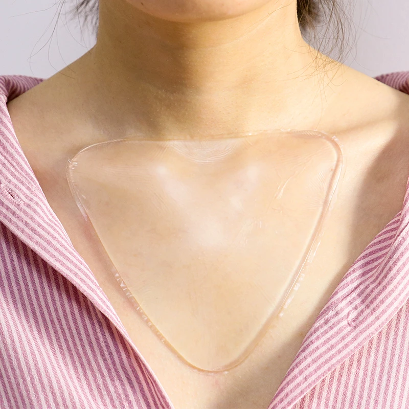 Мода Многоразовые против морщин лечение груди коврик силиконовый без хирургии