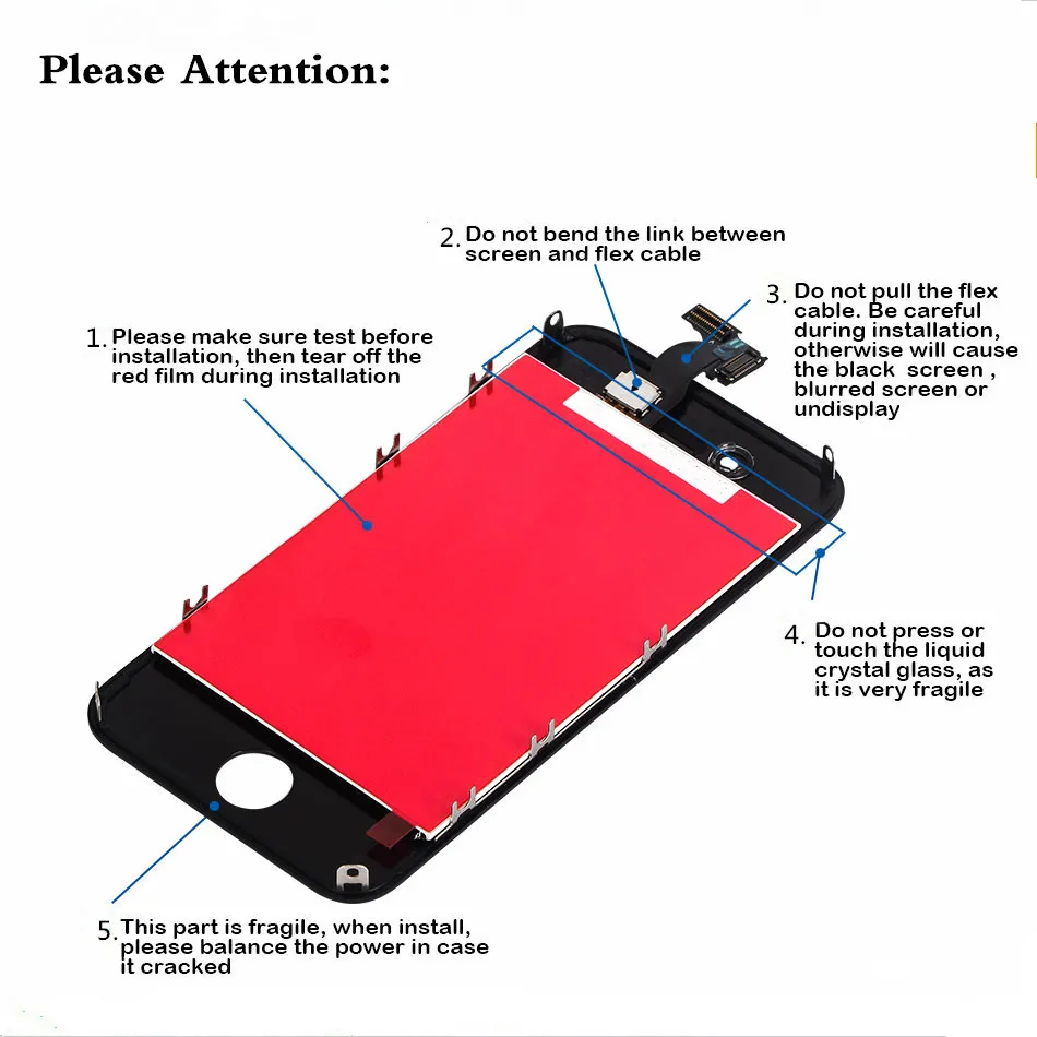 ЖК дисплей без битых пикселей для iPhone 4 5 6 6s сенсорный экран с дигитайзером в сборе