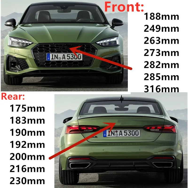 4 кольца высокого качества ABS 3D Автомобильная капота передняя крышка гриля Задняя