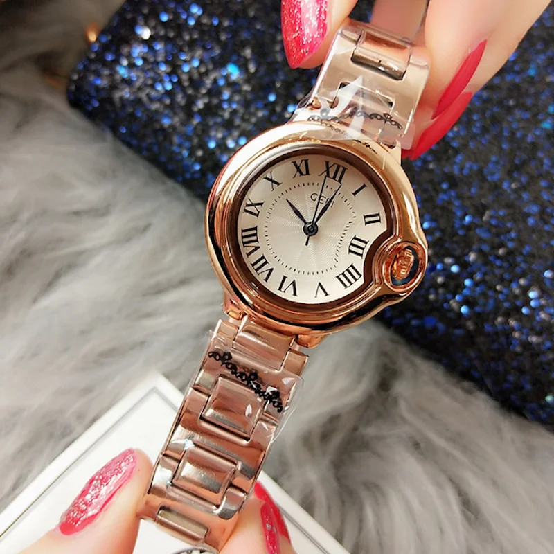 Роскошные Брендовые женские часы с браслетом из нержавеющей стали Кварцевые