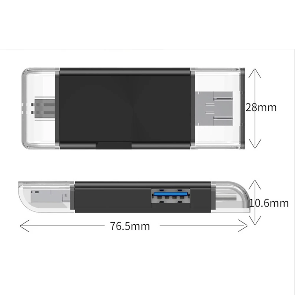 Android USB2.0 многофункциональное устройство для чтения карт Тип-C Micro Usb адаптер