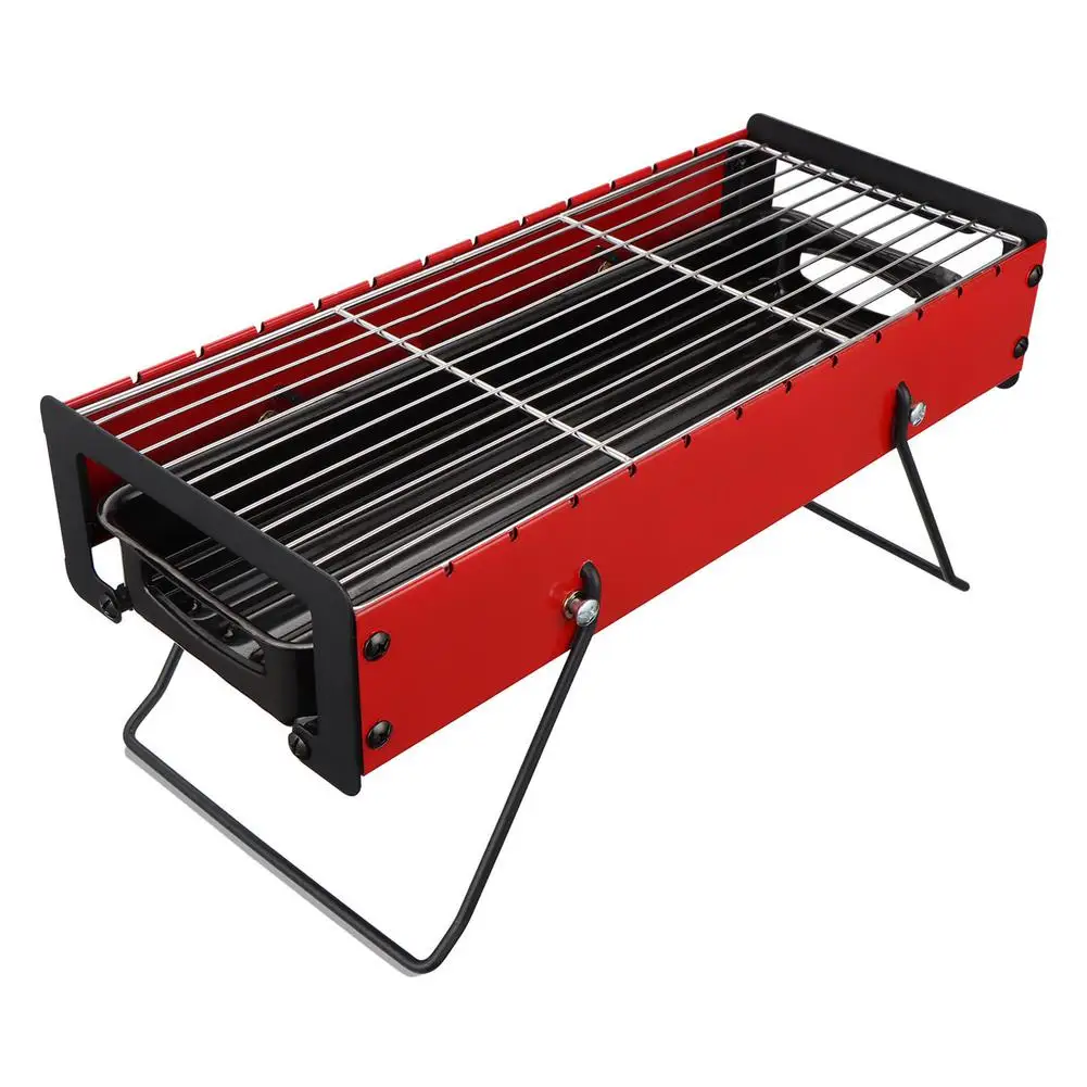 

Outdoor Charcoal Grill Foldable Barbecue Grill Thicken Charcoal Grill Stainless Steel Portable Barbecue Rack Tool Camping Hiking