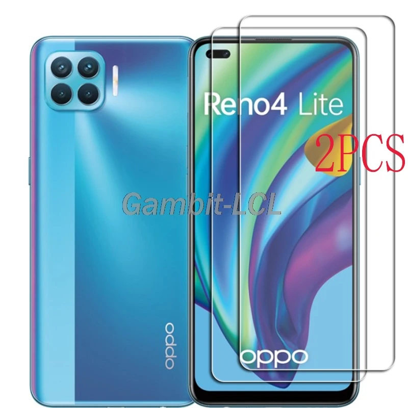 

Для Oppo Reno4 Lite 6,43 "закаленное стекло защитный на A93 F17 Pro Reno 4 4 Lite CPH2125 Защитная пленка для экрана