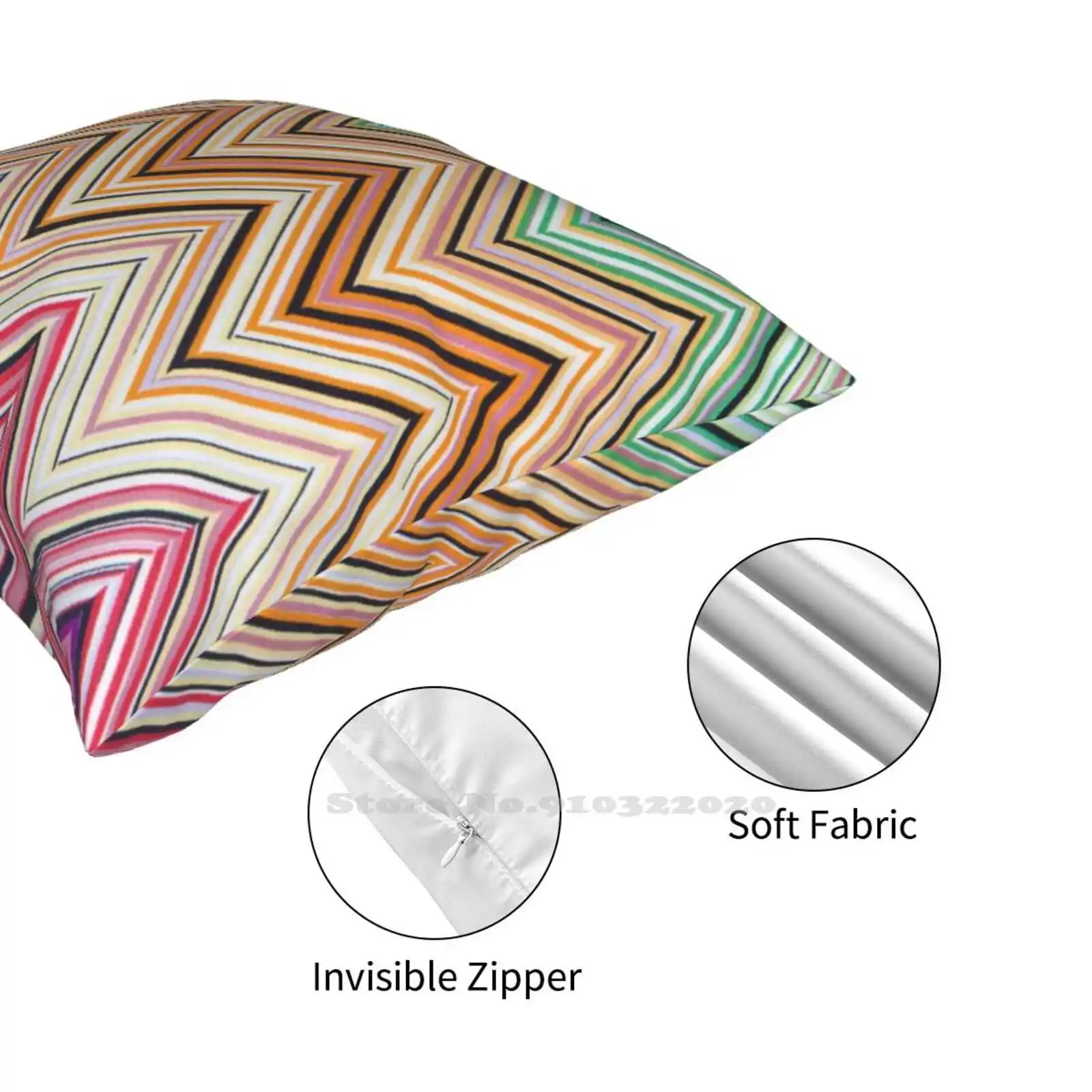 Чехол ЗигЗаг для подушек украшение дома в спальню с геометрическим рисунком