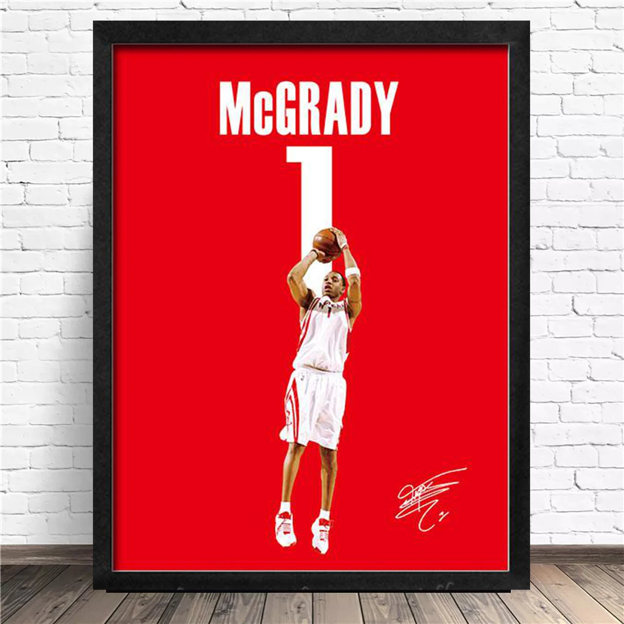 Персонаж баскетбольной звезды персонажа с печатью на холсте домашнее искусство