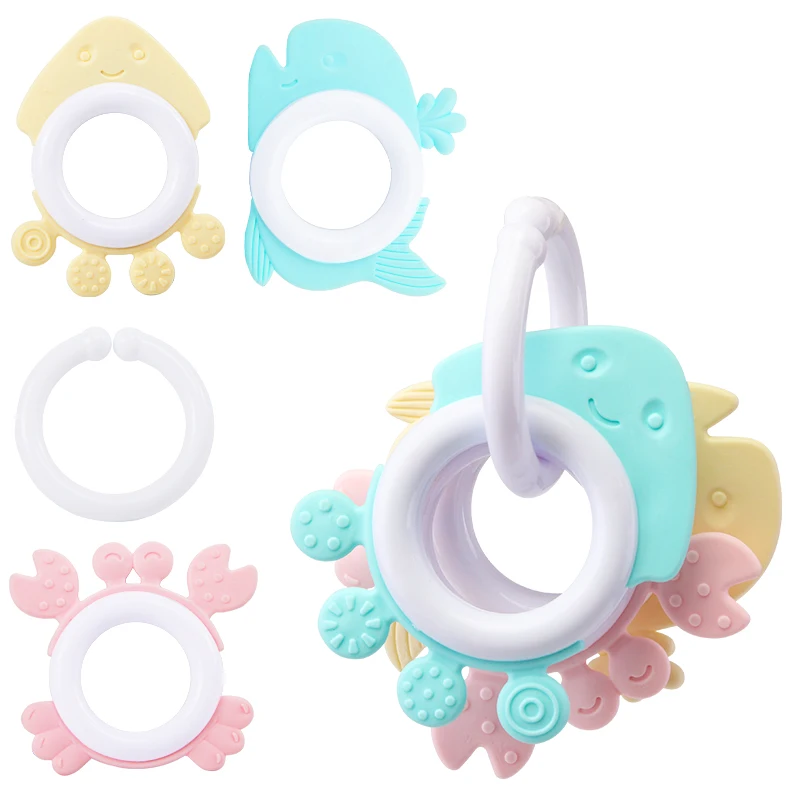 3 шт. Детские Прорезыватели погремушки игрушки на мобильную кроватку для детей 0 12