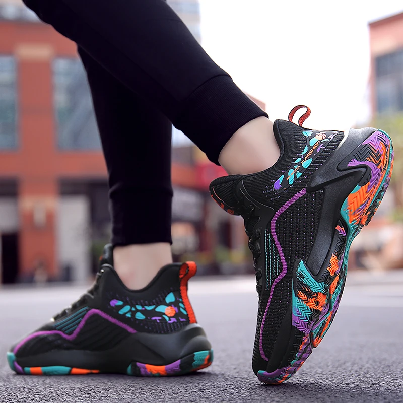 Высокие баскетбольные кроссовки для мужчин амортизирующая спортивная мужская