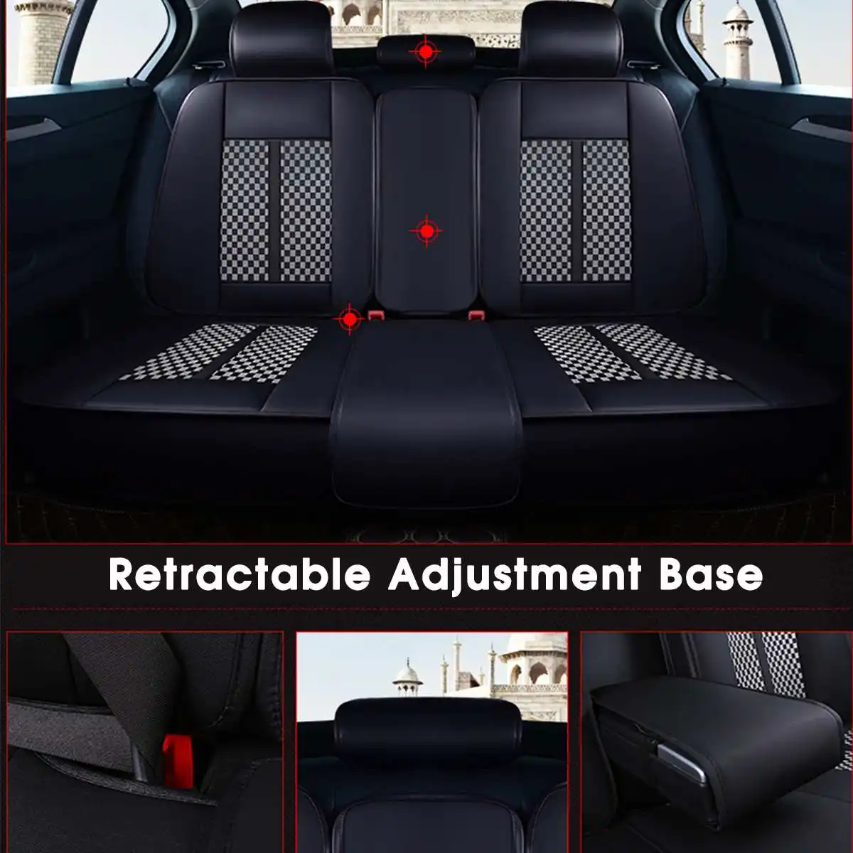 

PU Leather Auto Cushion Seat 10Pcs/Set Creative Fashion 5-Seat Car Full Set Seat Cover Car Accessories for Seat Protection