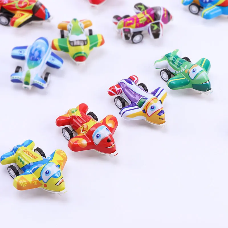 

10pcs/set Airplane Toy Model Pull Back Warplane Helicopter Mini Planes Toys Children Boys Aircraft Diecasts Vehicles Educational