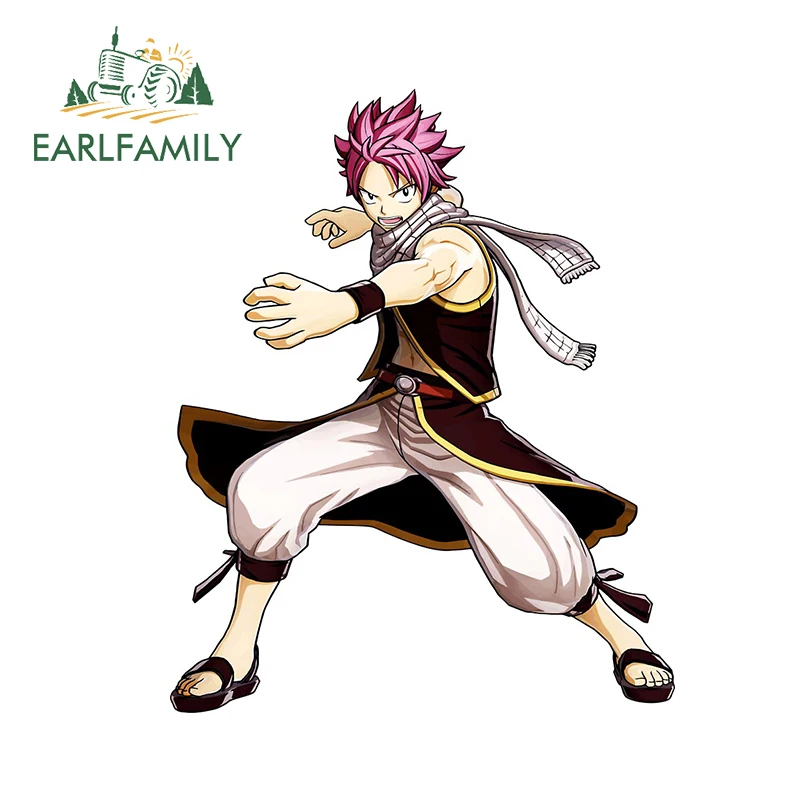 

EARLFAMILY 13 см x 10,5 см для сказочного хвоста Нацу виниловая Автомобильная оболочка наклейка Смешные автомобильные наклейки холодильник автомоб...