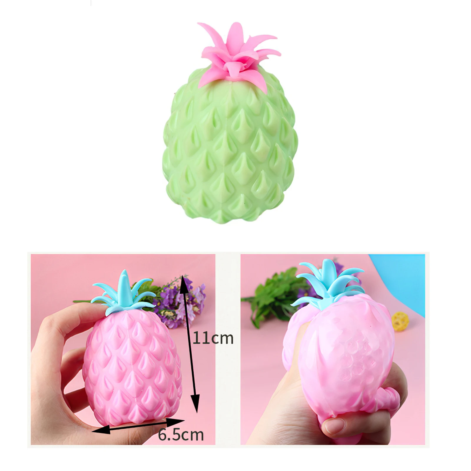 

1pcs Pineapple Stress Grape Ball Funny Gadget Decompression Toys for Children Stress Autism Hand Wrist Squeeze Toys
