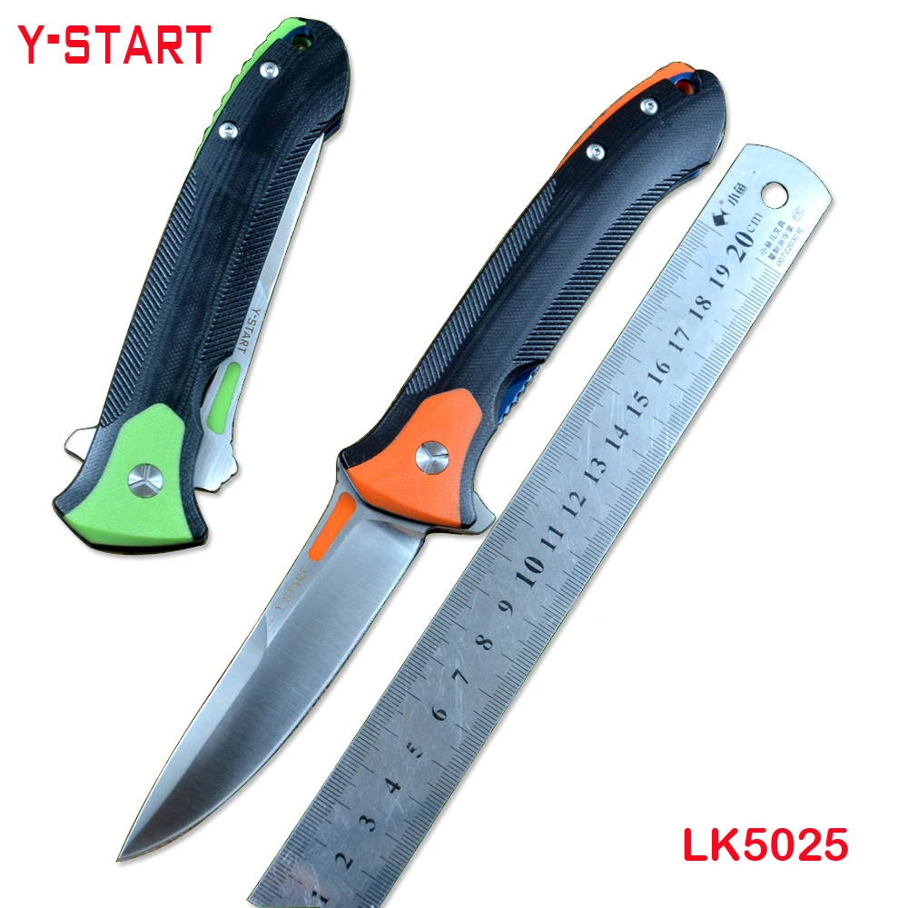 Y START LK5025 Новый карманный складной нож Flipper Быстрое открытие лезвие из нержавеющей