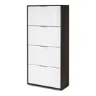 Обувница Вентал Арт Nova-4 (Фасады МДФ) венгебелый глянец  дуб сономамокко