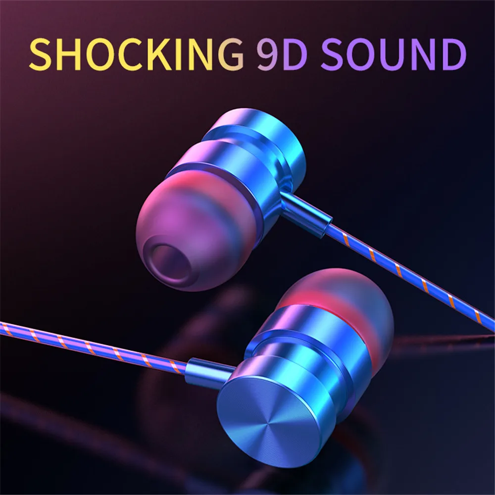 Наушники In-ear бас-металл 3 5 мм магнитный наушник Спортивная гарнитура с
