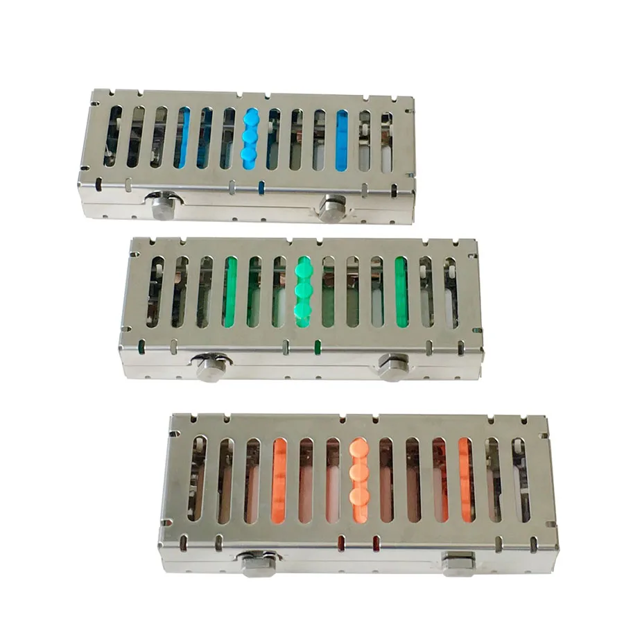 1 Piece Dental Disinfection Sterilization Brackets Cassette Case Rack Tray Box for 5 Pieces Surgical Instruments