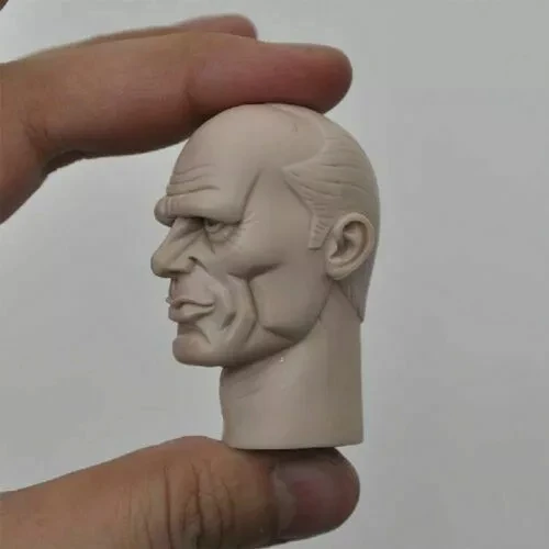 

1/6 Unpainted Male soldier Head W/Neck Sculpt Model Fit 12'' Action Figure in stock
