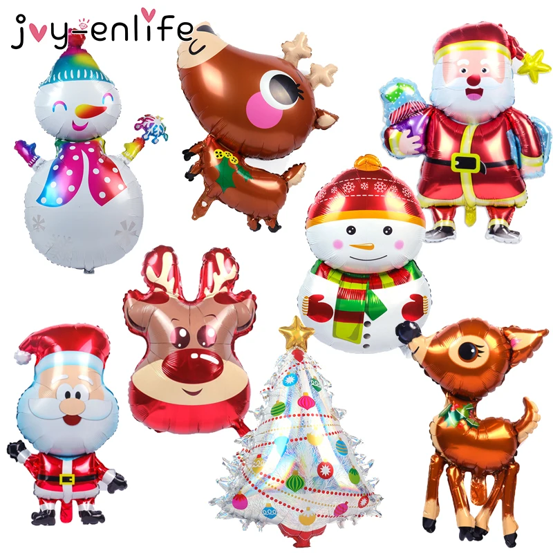 

Merry Christmas Foil Balloons Santa Snowman Snowflake Globos DIY Christmas Decoration For Home New Year 2022 Xmas Navidad Decor