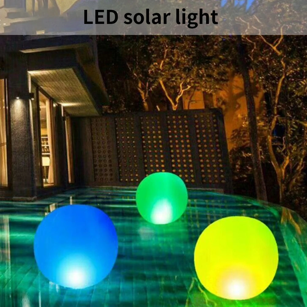 

Waterproof LED Garden Ball Light Floating Pool Lawn Lamps Inflatable Solar Light Outdoor Swimming Pool Decoration Balloon Lamps