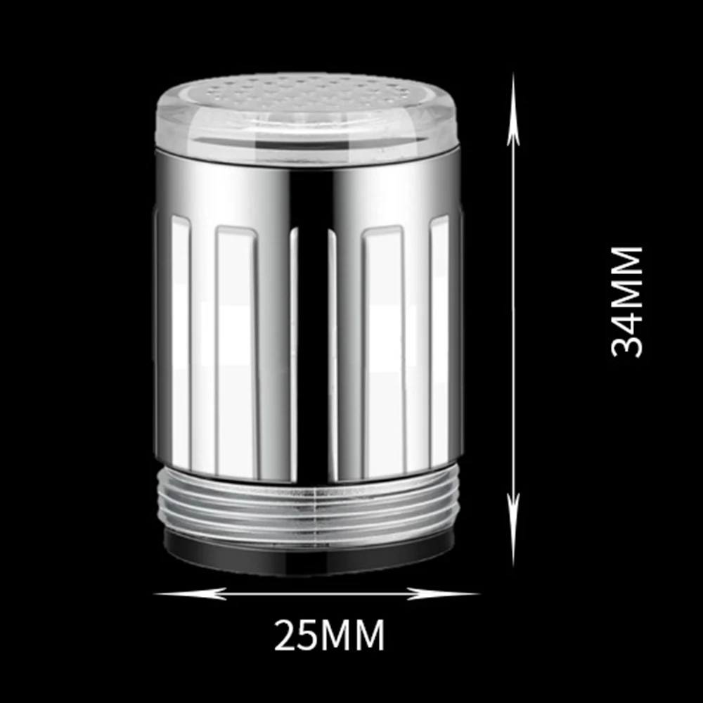 Светодиодный светильник для крана сопло RGB 7 цветов меняющий мигание температура