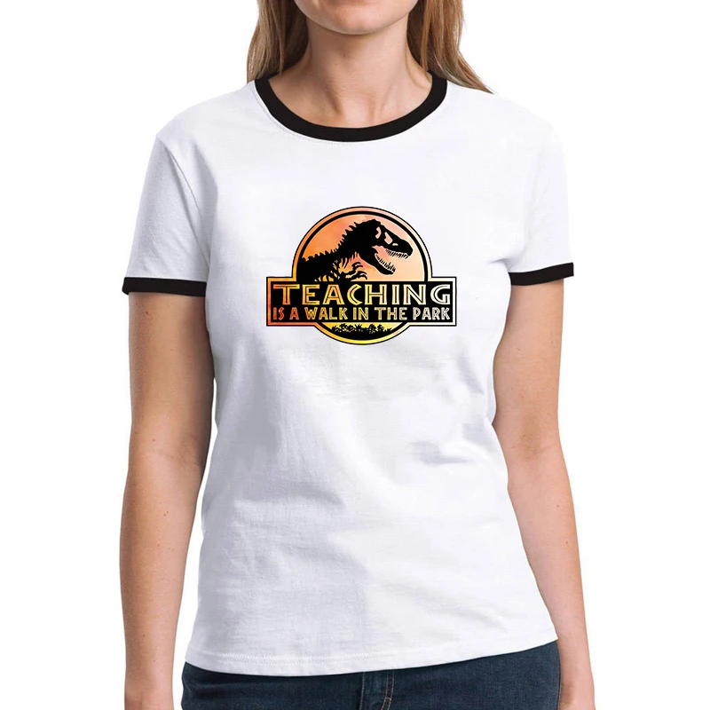 

New Jurassic Park T Shirts Women Harajuku T-Shirt Funny T shirt Print Design Women Fashion Tops Tees Street Wear Tshirt Clothing