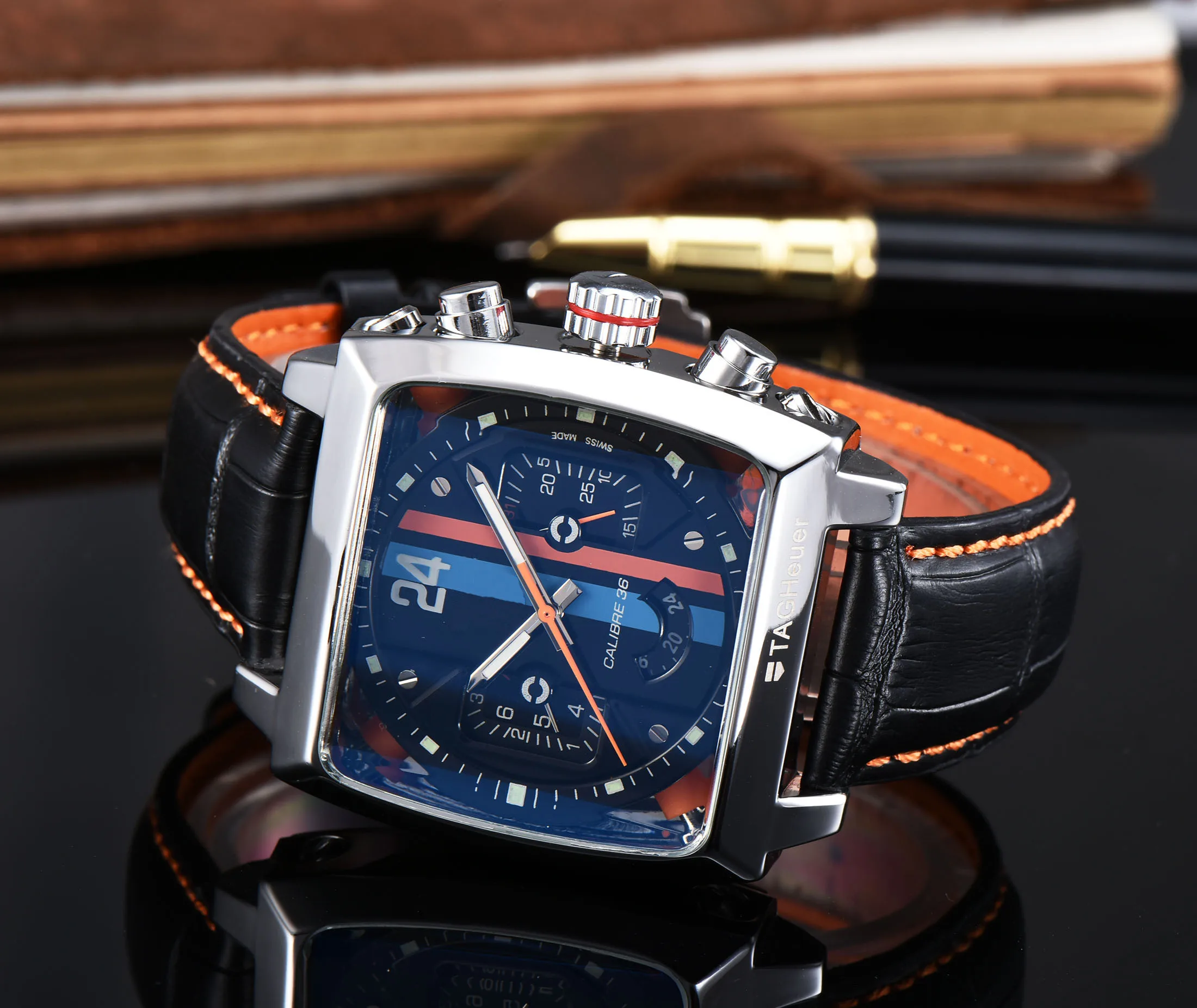 

2021 new fashion brand automatic mechanical sapphire glass mirror men's automatic mechanical watch