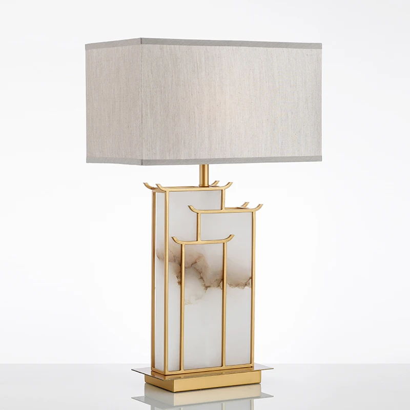 

Modern marble Table Lamp For Living Room Contemporary Desk Lamp Bedside Lamp lampara de mesa Metal Plating Table Lamp