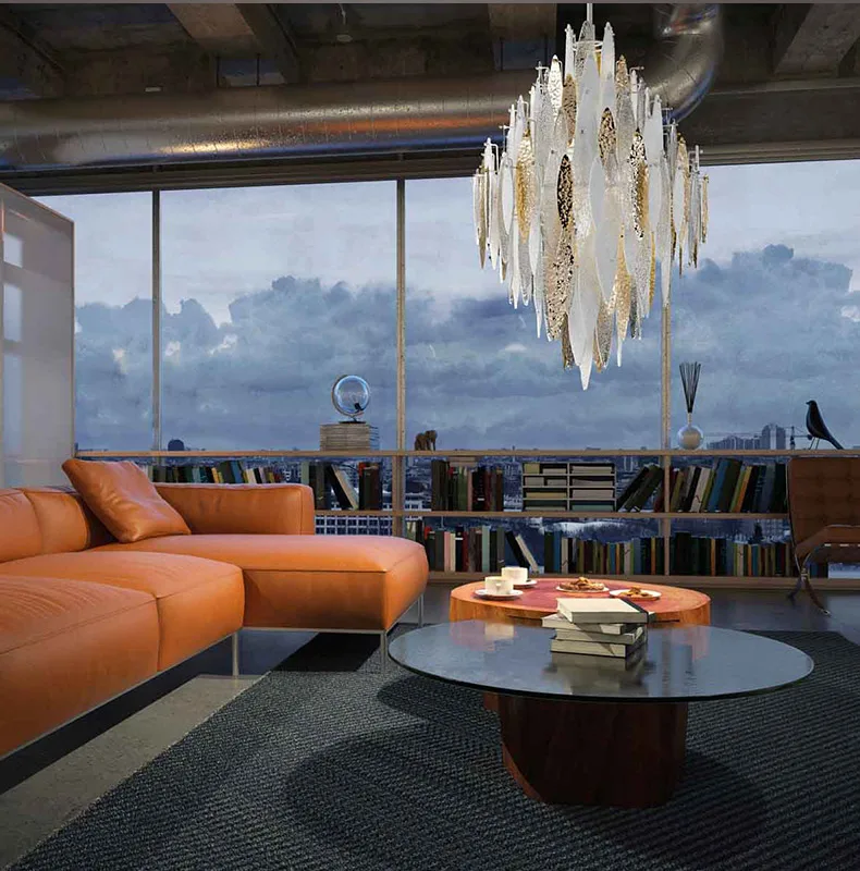 Итальянская креативная художественная люстра дизайнерская лампа для гостиной