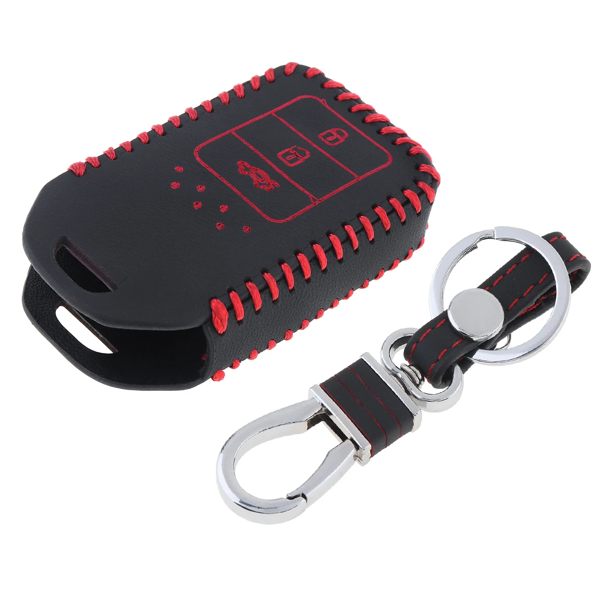 Кожаный защитный чехол для ключей ручной работы с подвесной пряжкой Honda Vezel City Civic