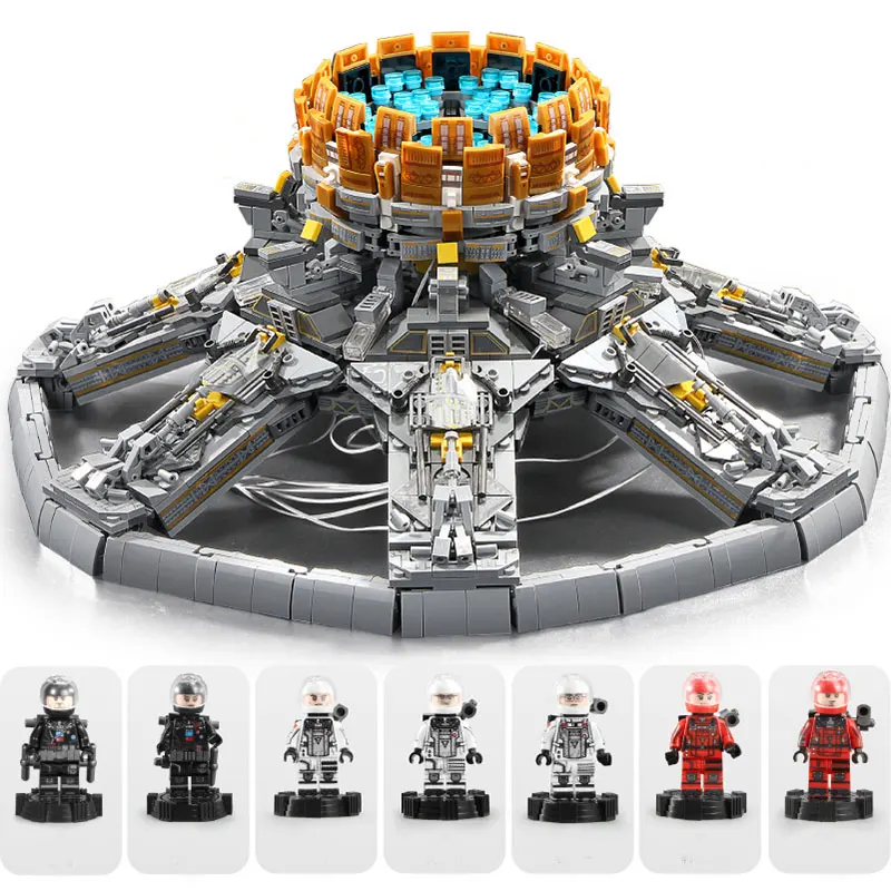 Игрушечные блоки со светодиодной подсветкой в виде двигателя модель ранней