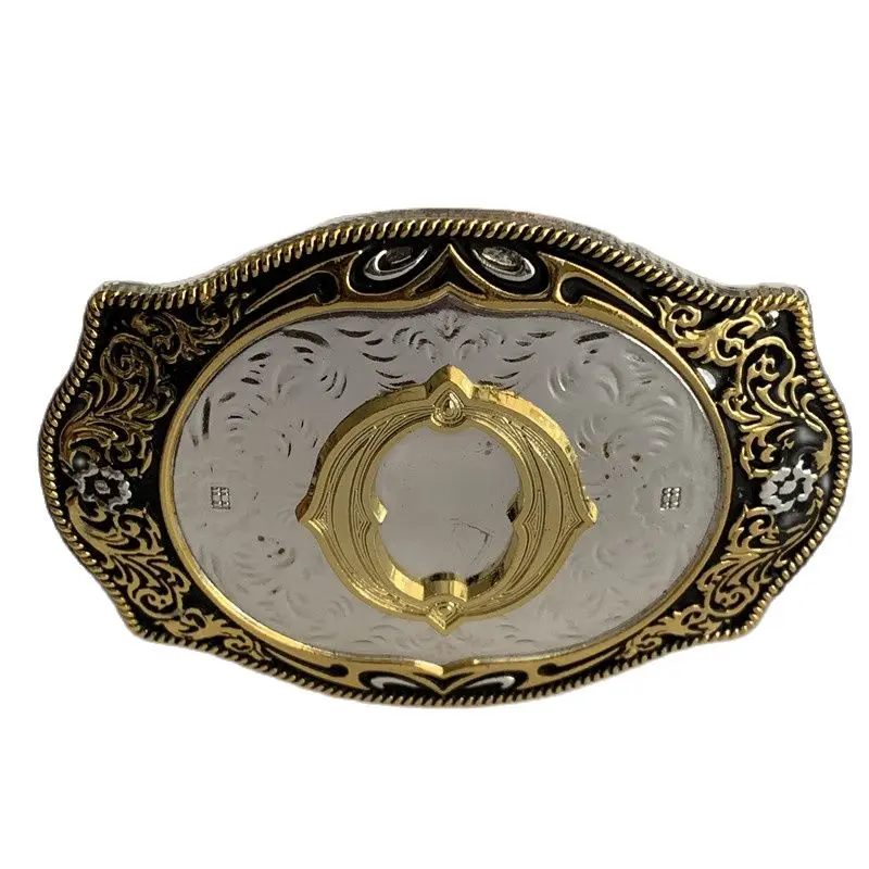 

Retail Western Cowboy Belt Buckle For Metal Golden O Initial Letter Buckles Fashion Men Women Belt Accessories Fit 4cm Wide Belt