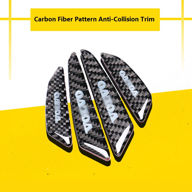 Узорчатая дверь из углеродного волокна для Volvo XC60 декоративная полоса защиты от