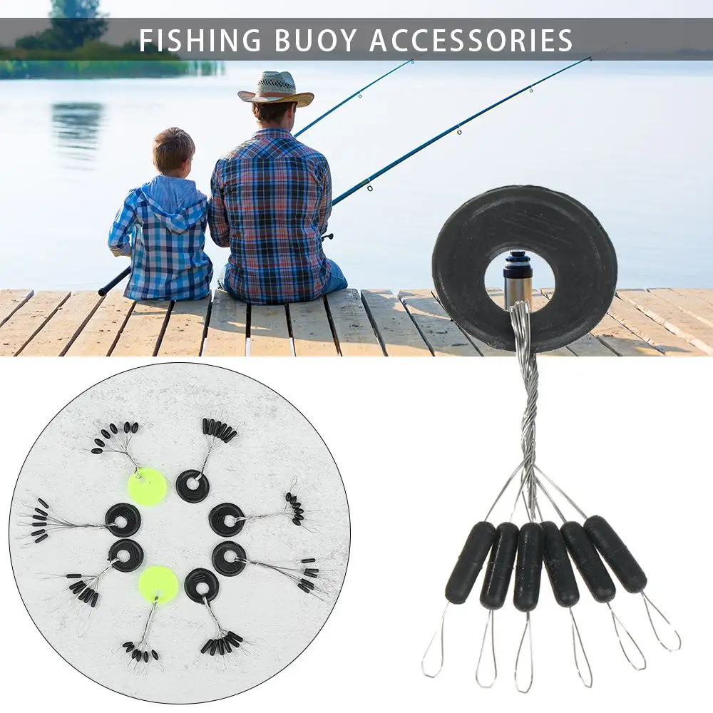 

Carp Resistance Hurt Line Oval Cylindrical Black Rubber Float Catfish Flotador Fishing Accessories Space Beans Stopper