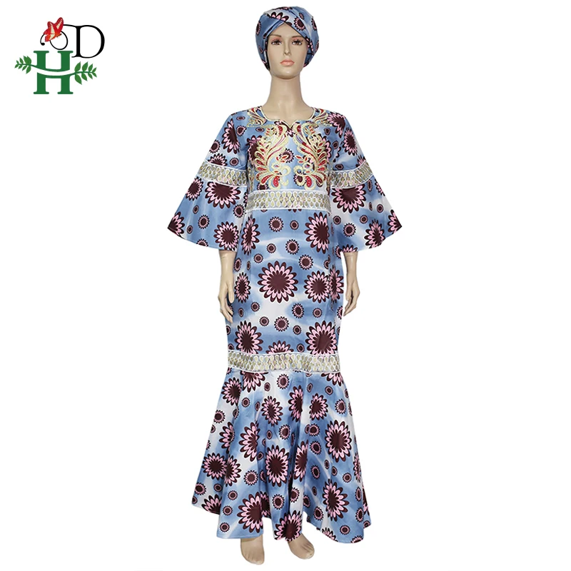 Восковые платья H & D из Анкары для женщин африканский восковой принт батик